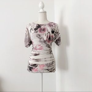 Yoyo 5 Pink Black Multi Color Top Size XS